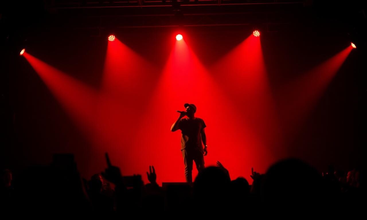 Behind the Olamide Toronto stage