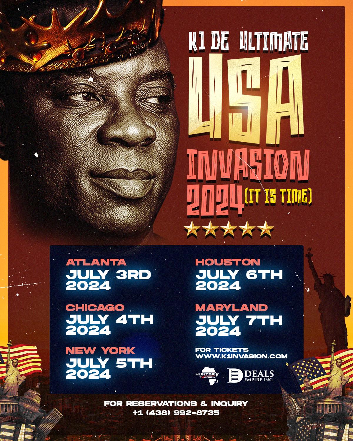 K1 De Ultimate · USA Invasion 2024 official flyer
