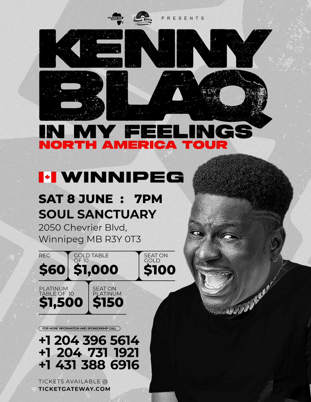 Kenny Blaq · In My Feelings Tour official flyer