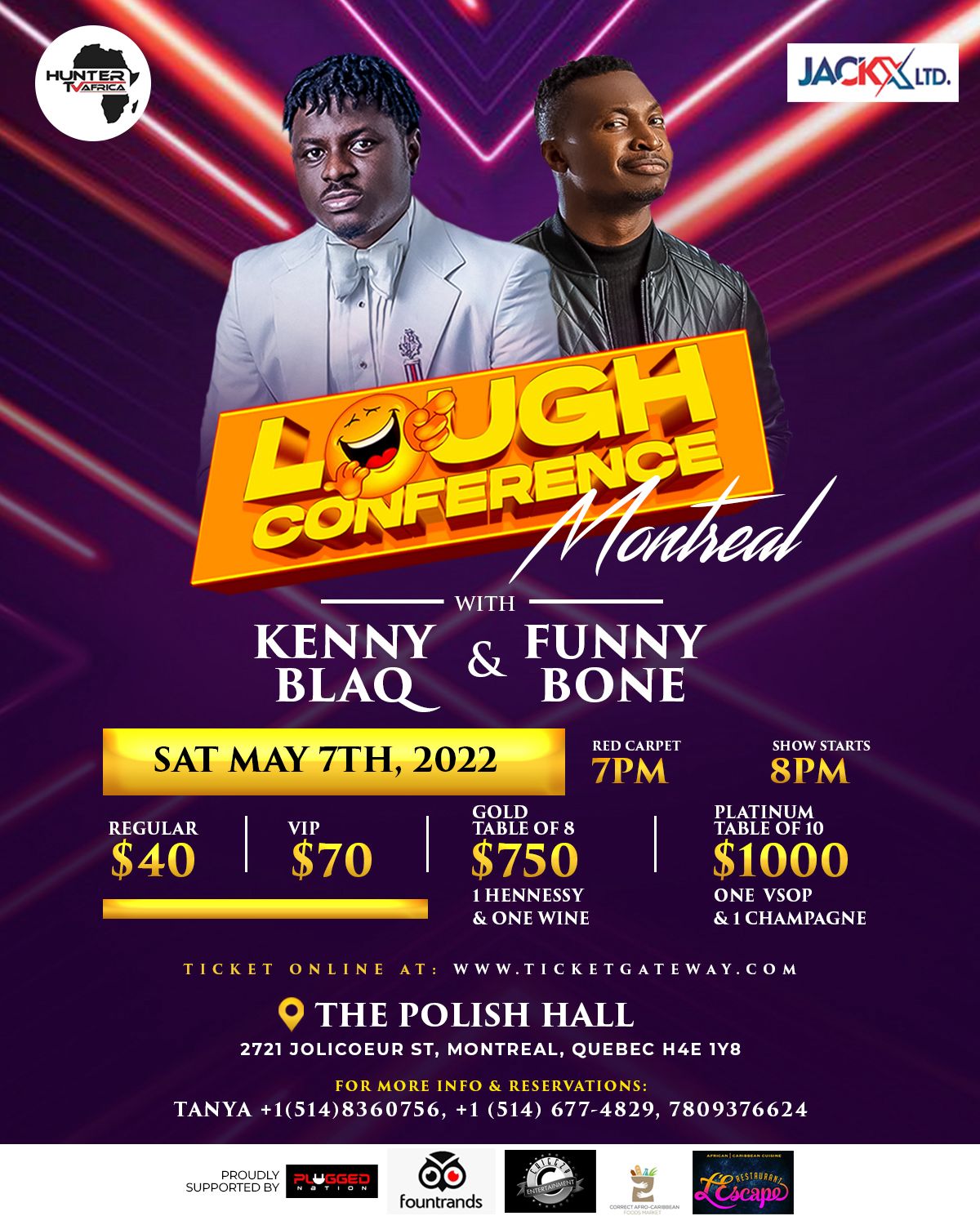 Lough Conference · Kenny Blaq & Funny Bone official flyer